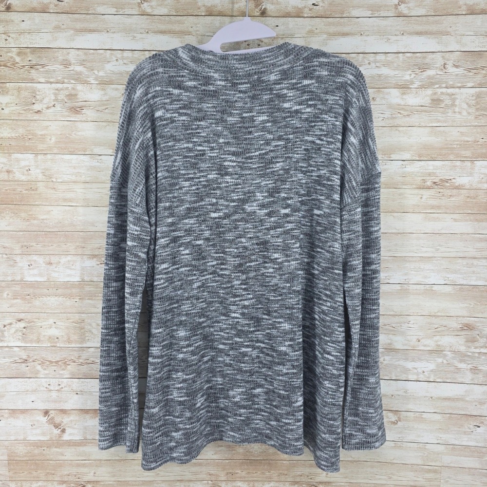LOFT Relaxed Fit Knit V-Neck Long Sleeve Pullover Sweater Womens L - Picture 2 of 7